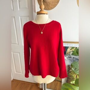 Vince Red Crewneck Sweater